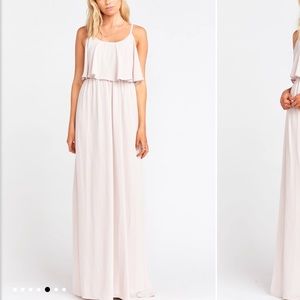 Show Me Your Mumu Caitlin Ruffle Maxi Dress L